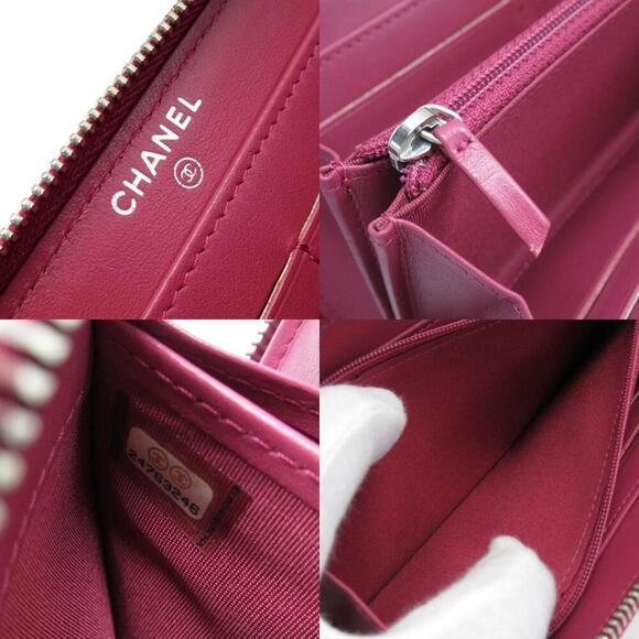 CHANEL Pink Leather Wallet - Picture 5 of 5